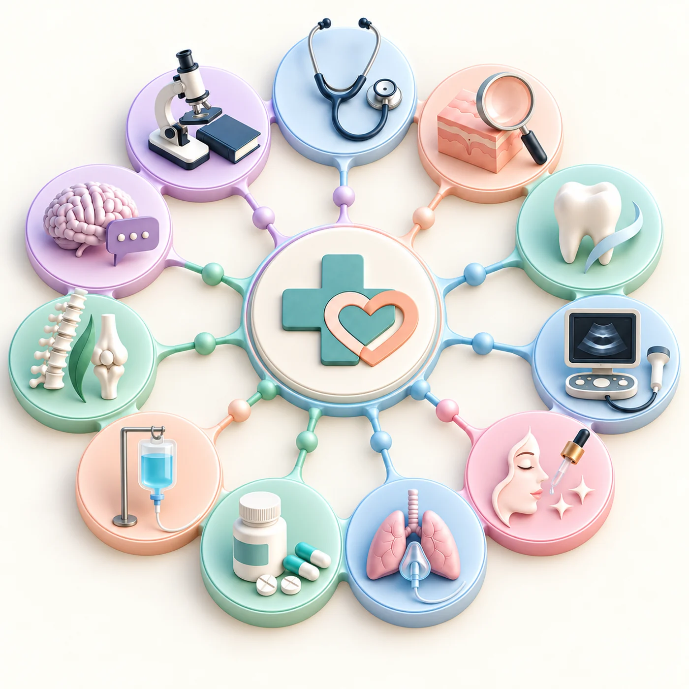 Modern comprehensive medical centre concept